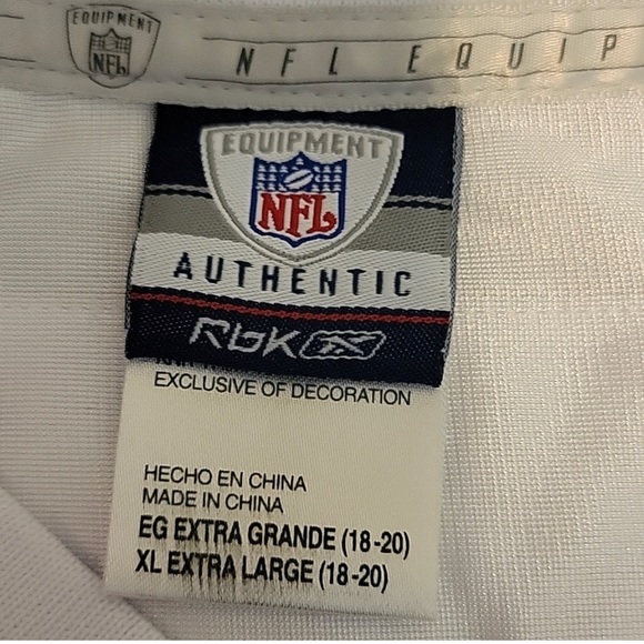 NFL REEBOK EQUIPMENT VTG NEW YORK GIANTS #92 STRAHAN....Youth XL - Picture 6 of 8